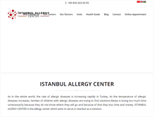 Tablet Screenshot of istanbulallergy.com